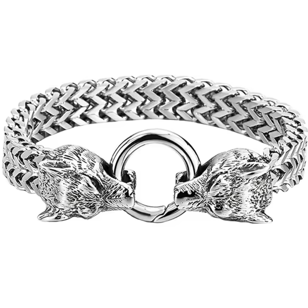 Silver Lion Head Bracelet - Picture 6 of 9